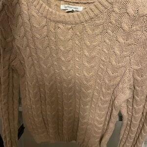 American Eagle Outfitters Women's Cable Knit Sweater - Tan